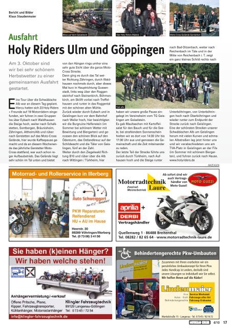 keine Anzahlung - keine Sicherheits- kaution in bar - Motorrad-Kurier