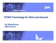 CMOS Technology for 20nm and beyond - SOI Industry Consortium