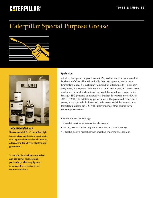 Caterpillar Special Purpose Grease - Venequip