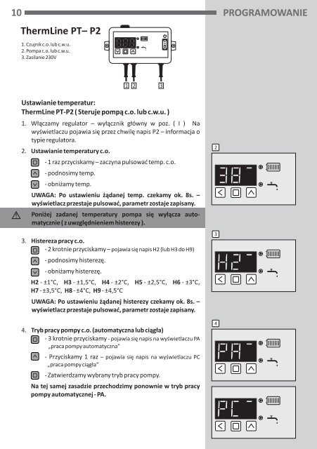 instrukcja obsÅugi - ThermLine - Elterm