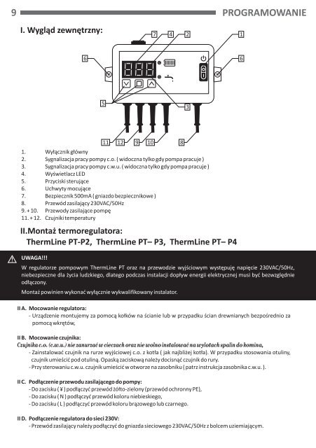 instrukcja obsÅugi - ThermLine - Elterm