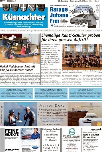 Ehemalige Kanti-SchÃ¼ler proben fÃ¼r ihren grossen ... - Lokalinfo AG