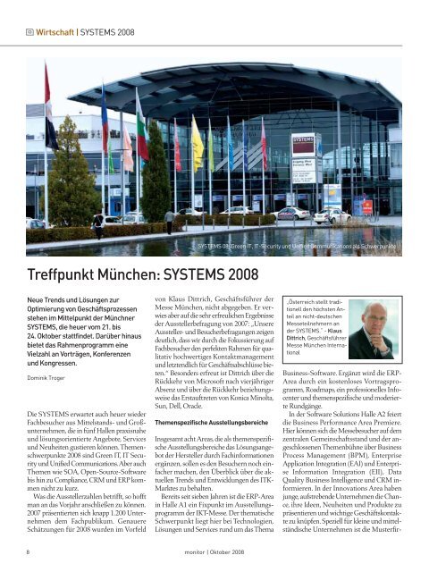 Die komplette MONITOR-Ausgabe 10/2008 können Sie