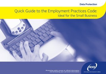 Quick guide to employment practices code
