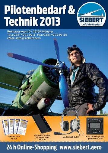 Pilotenbedarf & Technik 2013 - Siebert Luftfahrtbedarf GmbH