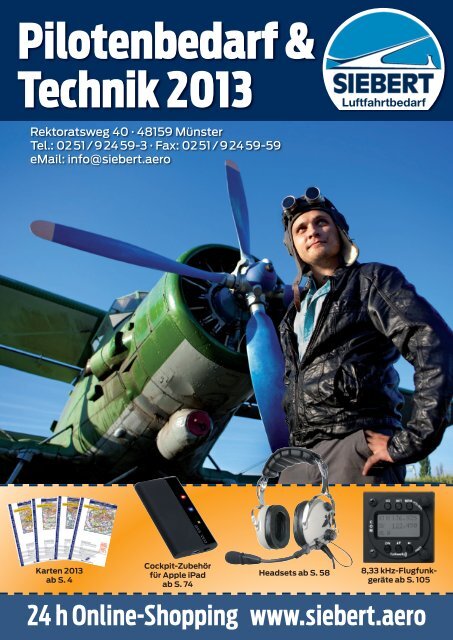 Pilotenbedarf &amp; Technik 2013 - Siebert Luftfahrtbedarf GmbH