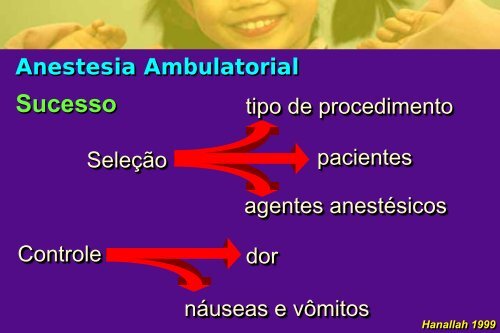 Anestesia para cirurgia ambulatorial na crianÃ§a - Escola MÃ©dica ...