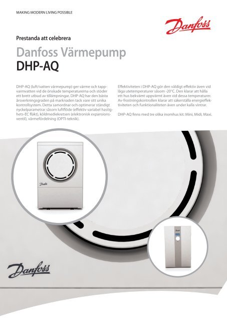 DHP-AQ - Danfoss VÃ¤rme