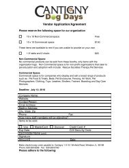 Vendor Application/Agreement - Cantigny Park