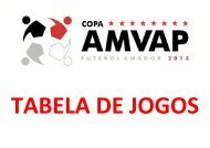 Tabela de Jogos - AMVAP