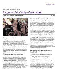 Rangeland Soil QualityâCompaction