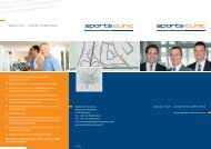 Praxisflyer - sportsclinic Germany