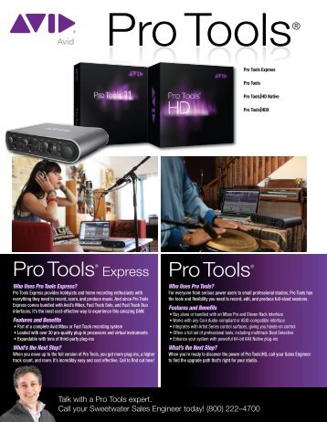 Pro Tools® Pro Tools® Express - medialink - Sweetwater.com