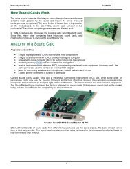 Anatomy of a Sound Card