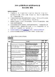 2010 å°ç£è¥å­¸æå¹´ææ¨å­¸è¡ç è¨æè«ææç¨¿ç·¨è - è¥å­¸ç³»