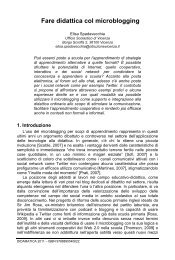 Fare didattica col microblogging - DIDAMATICA 2011 Informatica ...