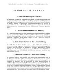 demokratielernen - Didaktik der Sozialkunde - Friedrich-Alexander ...