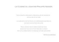 La Cuisine du jour par Philippe Nogier.