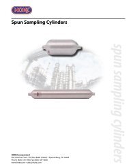 Spun Sampling Cylinders - Multi Tarex Mulia