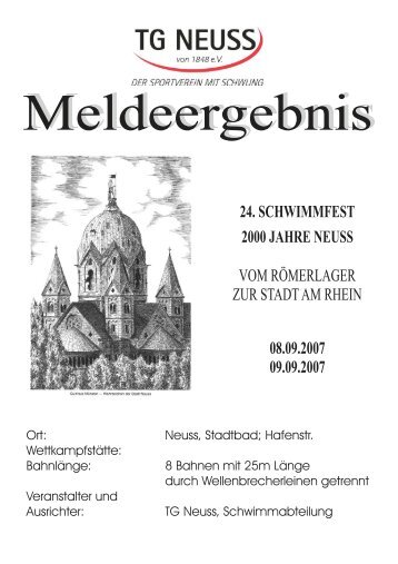 Meldeergebnis - SSV Rheydt