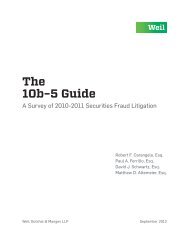 The 10b-5 Guide - Weil, Gotshal & Manges