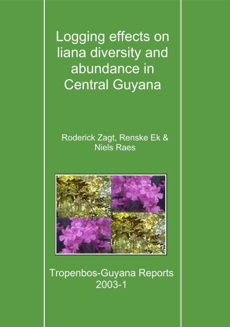 Logging effects on liana diversity and abundance in Central Guyana