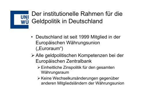 Kapitel 19 Wie der Wirtschaftsprozess durch die Notenbank ...