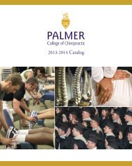2013-2014 Catalog - Palmer College of Chiropractic