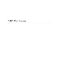 CFFI User Manual - Common Lisp.net