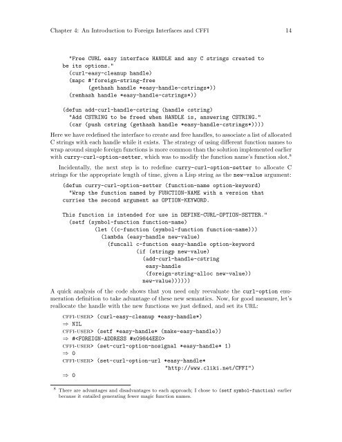 CFFI User Manual - Common Lisp.net