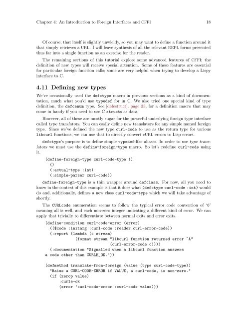 CFFI User Manual - Common Lisp.net