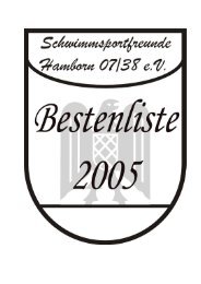 Bestenliste 2005 - SSF Hamborn 07/38 eV