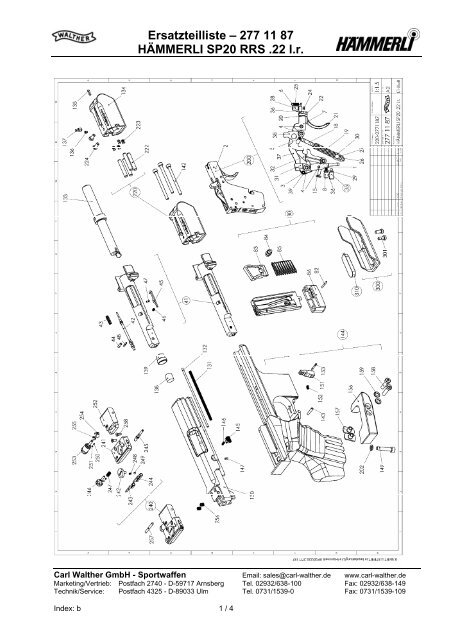 Hammerli SP20 RRS .22 - Frontier Arms