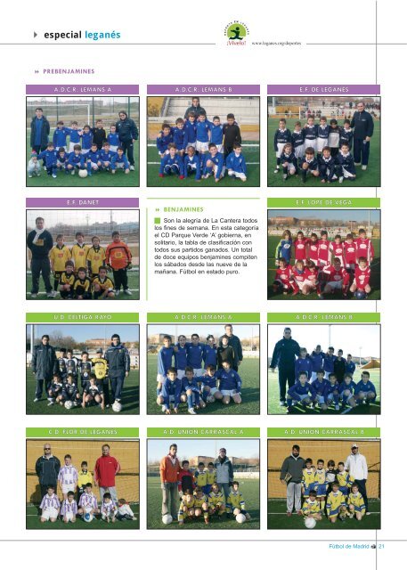 Revista fÃºtbol especial Leganes - Ayuntamiento de LeganÃ©s