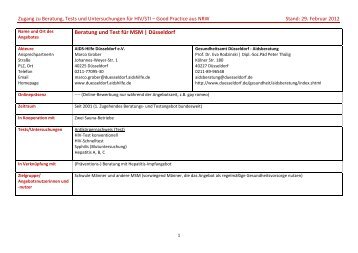 Beratung und Test fÃ¼r MSM | DÃ¼sseldorf - Arbeitsgemeinschaft AIDS ...