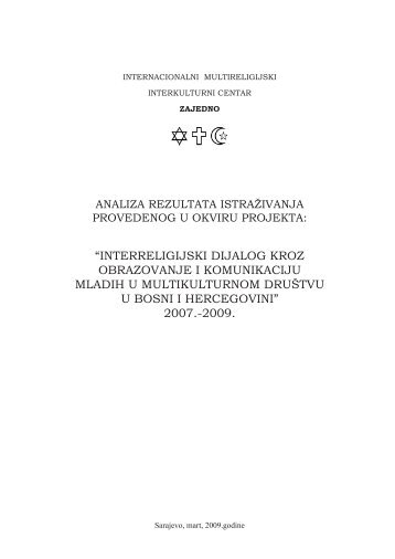 interreligijski dijalog kroz obrazovanje i komunikaciju mladih ... - IMIC