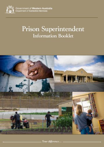 Prison Superintendent - Department of Corrective Services