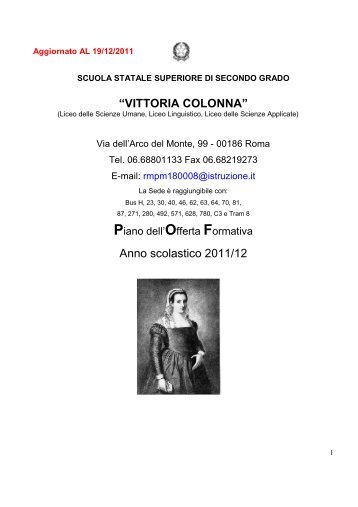 POF 2012 - liceo "Vittoria Colonna"