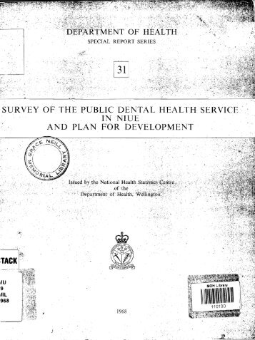 SURVEY OF TIlE PUBLIC DENTAL HEALTH SERVIC,E'" IN NIUE ...