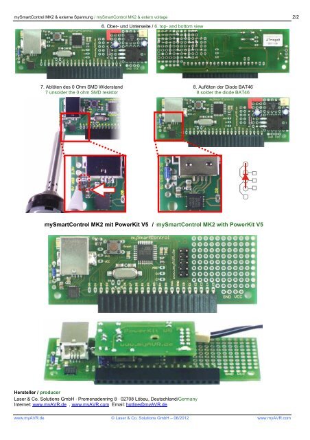 mySmartControl MK2 & externe Spannung ... - myAVR