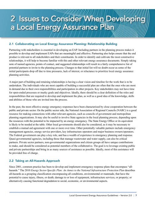 PTI Local Government Energy Assurance Guidelines - Metropolitan ...