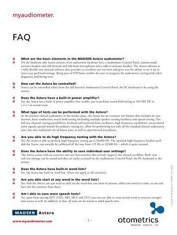 FAQ - GN Otometrics