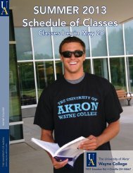 SUMMER 2013 Schedule of Classes - The University of Akron ...