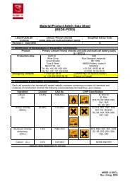 Material/Product Safety Data Sheet