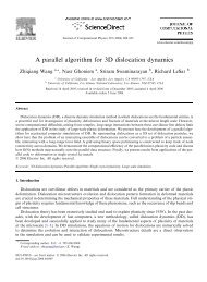 A parallel algorithm for 3D dislocation dynamics - Nasr Ghoniem's ...