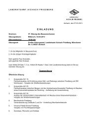 einladung - Landkreis Aichach-Friedberg