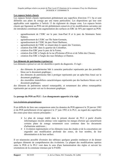 rapport d'enquÃªte - Issy-les-Moulineaux