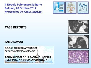 CASE REPORTS - SocietÃ  Triveneta di Chirurgia