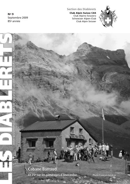 Septembre 2009 - Club Alpin Suisse - Section des Diablerets