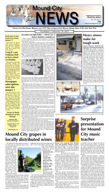 January 13, 2011 - Mound City News